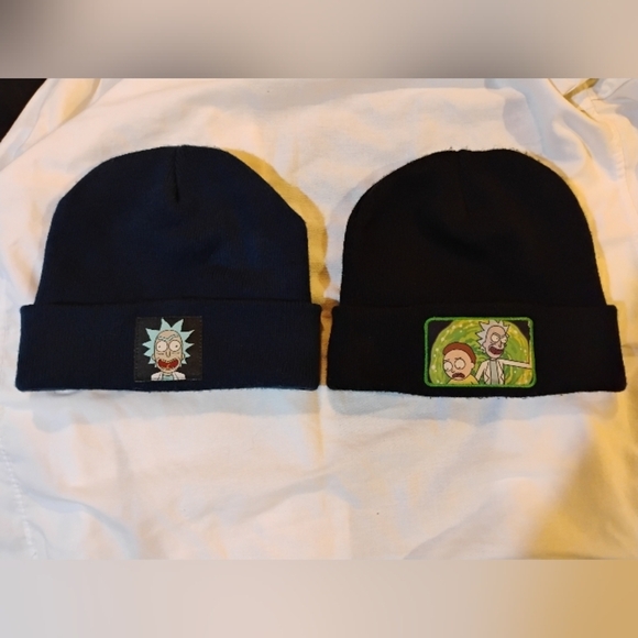Rick And Morty Beanie Caps 2 For One Price - Picture 1 of 7